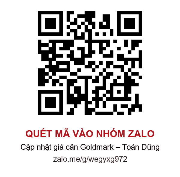 Mã QR nhóm Zalo quỹ căn Goldmark City – Toán Dũng